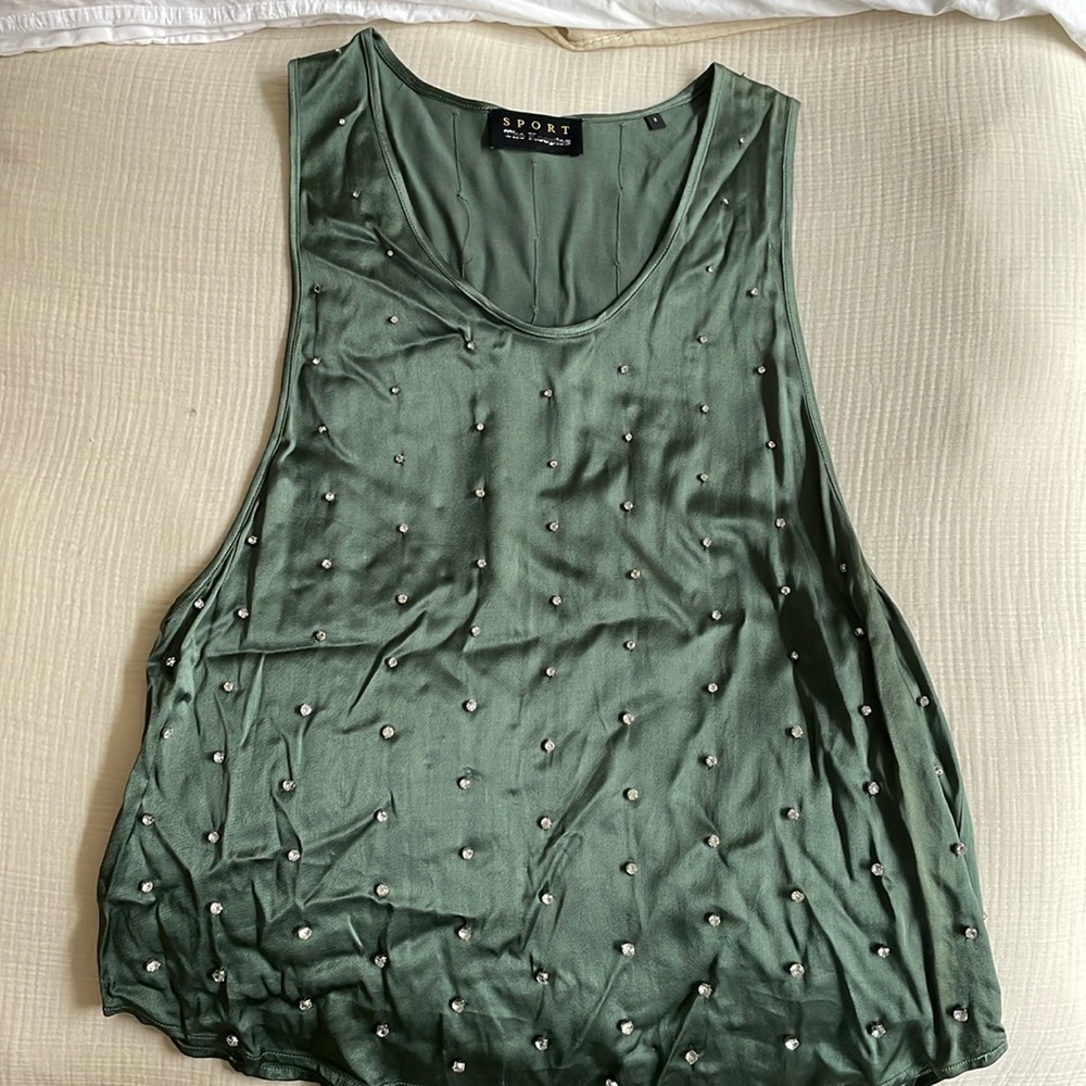 The Kooples Rhinestone Muscle Tee